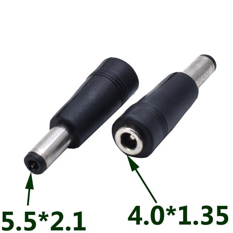 Adaptador de conector de alimentación para ordenador portátil, conector hembra de 4,0x1,35mm a 5,5x2,1mm, 1 Uds. ► Foto 1/5