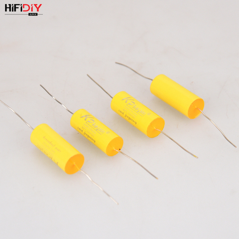 HIFIDIY-condensador MKP amarillo vivo, divisor de frecuencia no polar, condensador de AUDIO, 1,0, 1,5, 1,8, 2,2, 2,7, 3,0, 3,3, 4,0, 4,7 uf ► Foto 1/4