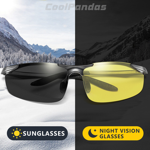 Gafas De Sol polarizadas fotocromáticas para hombre, lentes De Sol polarizadas De aluminio y magnesio para conducir, visión nocturna y diurna ► Foto 1/6