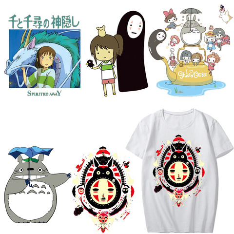 Parches de transferencia térmica de Totoro para ropa, adhesivo de transferencia térmica de calor para chaqueta, Parche de Anime ► Foto 1/6
