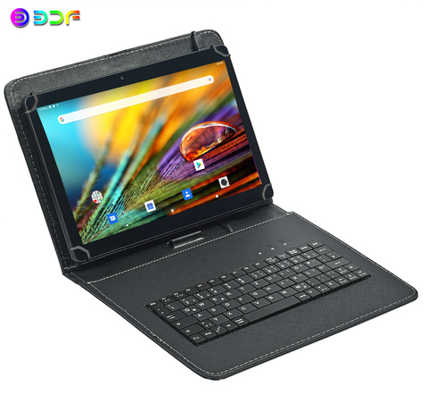 Nuevo 10,1 pulgadas tabletas 2.5D de acero pantalla Android 9,0 tableta de la llamada de teléfono 3G 64GB ROM Bluetooth 4,0 tableta WiFi PC regalo de lujo ► Foto 1/6
