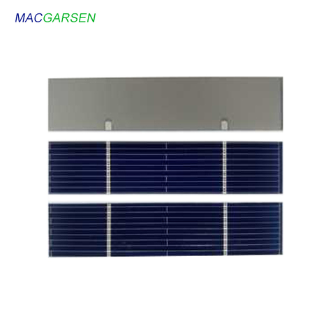 MACRAGSEN 100 piezas Módulo de Panel Solar 0,5 V células solares fotovoltaicas Panel de cargador de energía USB DIY Solar móvil 300mA 78 * 12mm 7810 m ► Foto 1/6