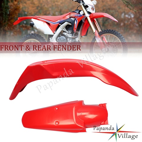 Guardabarros delantero y trasero de doble deporte, guardabarros de plástico para Honda CRF CRF450 CRF250 CRF230 CRF150 CRF125 CRF50 F/X/L/R XR ► Foto 1/1