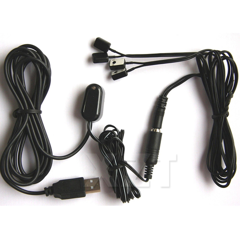 Extensor de infrarrojos por Control remoto, 1 receptor, 4 emisores, adaptador USB, alta calidad, IR, Control remoto ► Foto 1/5