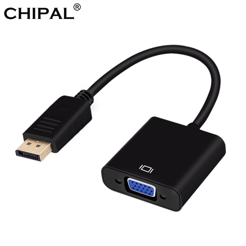 CHIPAL Displayport puerto de visualización DP a VGA Cable adaptador hembra Convertidor para PC ordenador portátil Monitor HDTV proyector ► Foto 1/6