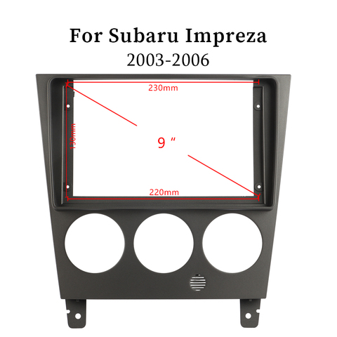Marco embellecedor de plástico ABS para Subaru impreza 2003-2006, reajuste, Android, Radio, navegación, DVD, tablero de montaje ► Foto 1/4