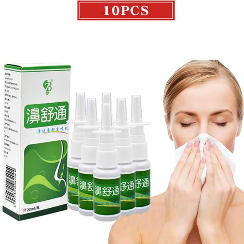 Tratamiento de espray Nasal para el cuidado de la salud, espray Nasal para rinitis, Sinusitis, ronquidos, 10 Uds. ► Foto 1/6