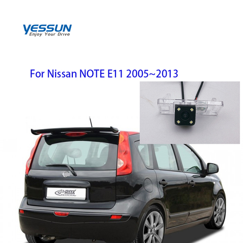 Yessun accesorios para automóvil noche visión vista trasera de coche cámara de respaldo de marcha atrás IP67 para Nissan nota E11 2005 ~ 2013 ► Foto 1/6