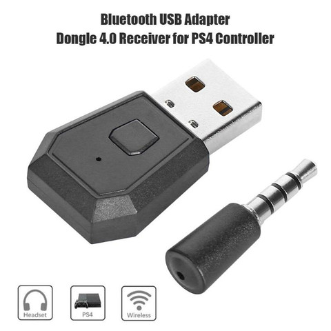KEBIDU-adaptador receptor de auriculares, inalámbricos por Bluetooth 4,0, Dongle USB para PS4, rendimiento estable para auriculares Bluetooth ► Foto 1/6