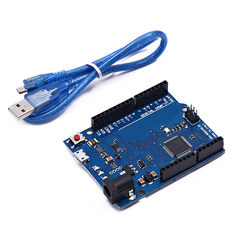 Placa de desarrollo Leonardo R3 Atmega32u4, microcontrolador con Cable USB, Compatible con arduino DIY, Kit de iniciación ► Foto 1/6