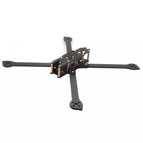 HSKRC XL5/6/7/8/9/232/283/294/360/390mm de fibra de carbono de otoño resistente armazón de carreras con visión en primera persona kit para RC Drone ► Foto 1/5