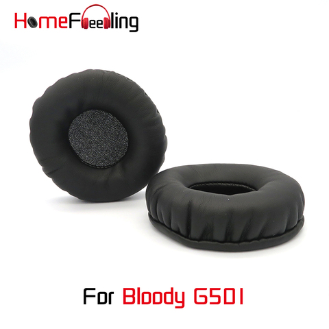 Almohadillas para oreja Homefeeling para Bloody G501, almohadillas redondas universales de reparación de Leahter, almohadillas para los oídos ► Foto 1/6