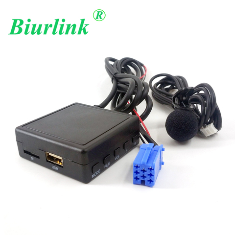 Biurlink-micrófono manos libres para coche, Puerto auxiliar de 8 pines, USB, Audio, Bluetooth, para Volkswagen, Audi, Kraft ► Foto 1/6