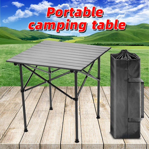 Mesa plegable para exteriores, mesa plegable para acampar, portátil, plegable, pequeña ► Foto 1/6
