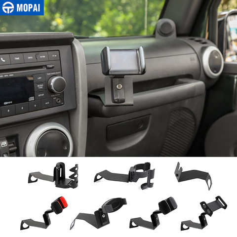 Para coches MOPAI soporte para Wrangler 2007-2010 Interphone Ipad teléfono móvil titular accesorios para Jeep Wrangler JK 2007-2010 ► Foto 1/6