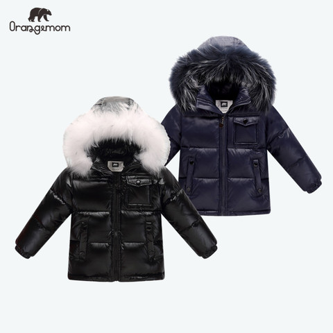 Chaqueta de invierno 2022 parka para niños, abrigo de invierno 90%, chaquetas de plumas para niñas, ropa para niños, ropa para nieve, ropa para niños, ropa para niños ► Foto 1/6