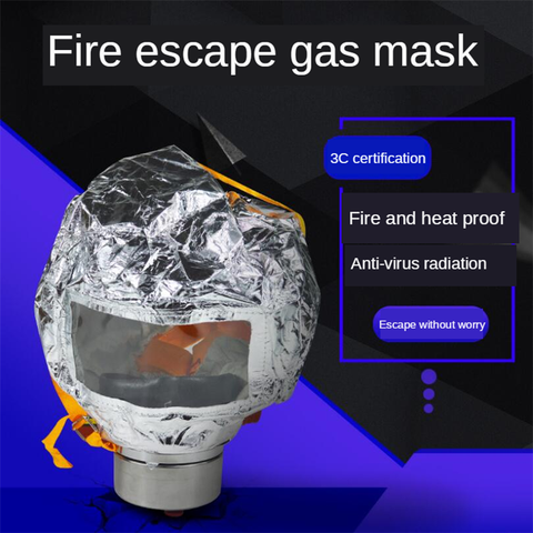 Fire Eacape-máscara respirador de autorescate, mascarilla protectora de Gas de humo, cubierta Personal de Escape de emergencia, PM016 ► Foto 1/5