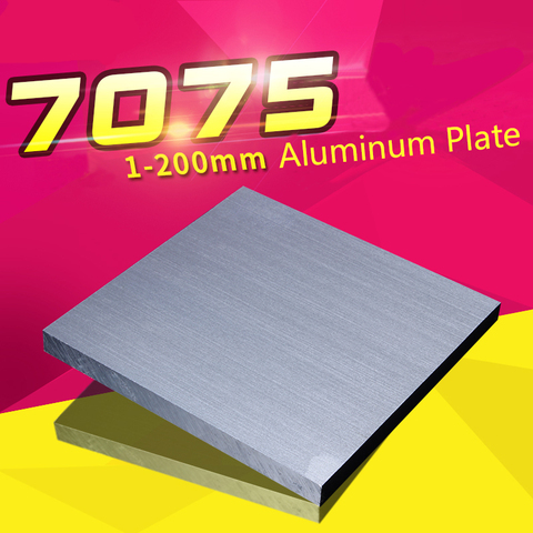 Placa de aleación de aluminio de aviación, hoja gruesa de bloque súper duro de 15/20/25/30mm, procesamiento de torno CNC de 7075x100x100/150mm, 150 ► Foto 1/5
