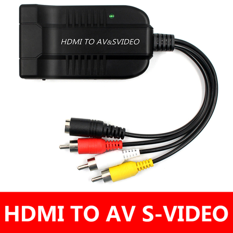 HDMI a SVideo convertidor Adaptador HDMI a RCA R/L Adaptador convertidor de Audio y vídeo de apoyo 1080P Compatible con PS3/PS4 ► Foto 1/6