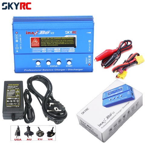 SKYRC IMAX B6 V2 Digital RC Lipo NiMh cargador de equilibrio de batería con 12v 5A adaptador de alimentación de CA (EU/US/UK/AU enchufe) para 2S 3S 4S 5S 6S ► Foto 1/6