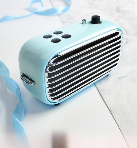 Altavoz Bluetooth Poison-M LOFREE Robin Blue, reproductor de música inalámbrico portátil con Radio FM, Subwoofer, regalo para niña ► Foto 1/6