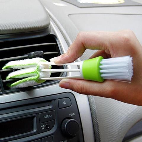 Cepillo de microfibra para ventilación de aire acondicionado de coche, limpiador de rejilla de coche, cepillo de polvo para persianas, accesorios de estilismo para coche ► Foto 1/6