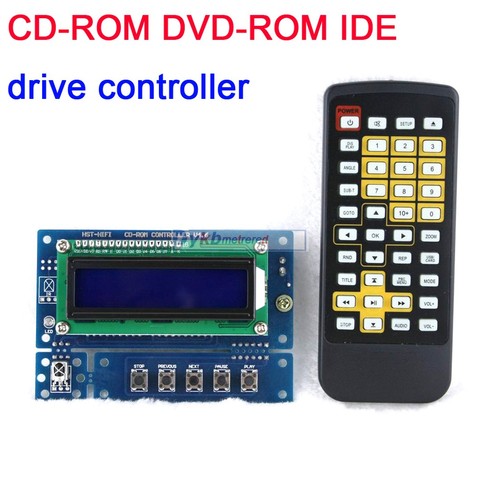 DYKB CD-ROM controlador de unidad óptica IDE DVD-ROM reproductor de Audio ROM a placa giratoria con pantalla Digital de control remoto diy kits ► Foto 1/6