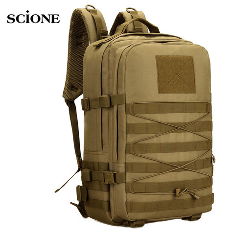 Mochila de senderismo grande para hombre, Mochila militar de camuflaje, Mochila militar Molle, montañismo, Trekking, Mochila al aire libre XA854WA ► Foto 1/6