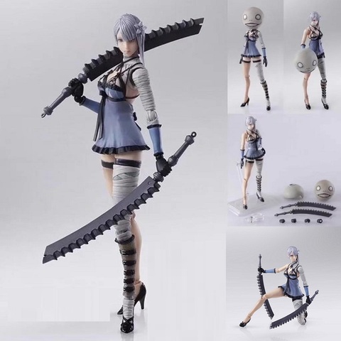 Figura de acción de Anime NieR Automata, modelo de muñeca de colección de 14cm con articulación móvil de PVC ► Foto 1/6