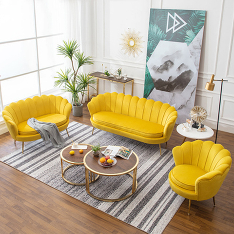 Sofá mobiliario doméstico minimalista y moderno para sala de estar, silla individual de lujo ligera, sillón pequeño nórdico para apartamento ► Foto 1/6
