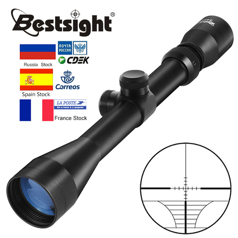 BU 3-9x40 Riflescope caza francotirador Rifle alcance caza ámbitos cañones Rifle al aire libre retícula vista alcance ► Foto 1/6