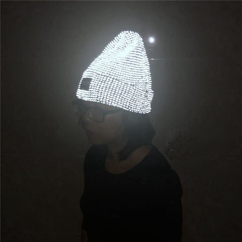 2022 nuevo reflectante sombrero de las mujeres sombrero Gorro de otoño invierno moda mujer sombrero caliente tapas marca de sombreros para hombres Gorro ► Foto 1/6