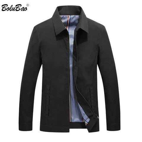 BOLUBAO-chaquetas delgadas de estilo británico para hombre, de Color sólido chaqueta cómoda, informal, de negocios, novedad de otoño ► Foto 1/6