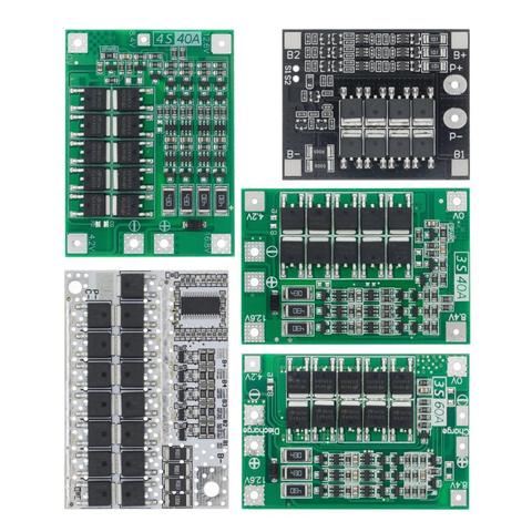 Batería de litio de iones de litio 3S 4S 5S, cargador 18650 BMS 25A 30A 40A 60A 100A, tablero de protección con Balance para Motor de taladro ► Foto 1/6