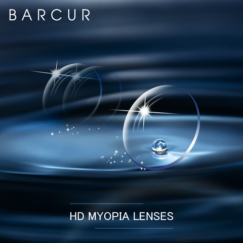 BARCUR-gafas asféricas de resina para miopía, lentes ópticas para miopía, hiperropia, azul, 1,56, 1,61, 1,67, 1,74, prescripción CR-39 ► Foto 1/6