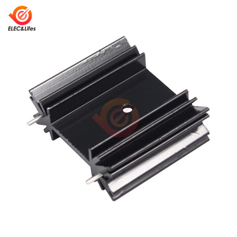 5 uds aluminio-220 disipador de calor 220 disipador de calor radiador Transistor TO220 refrigerador 34x38x12mm ► Foto 1/4