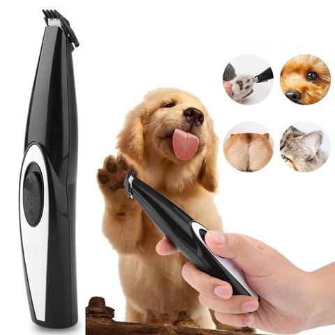 Cortapelos para peluquería de perros, recortador de pelo para mascotas diseño inalámbrico recargable por USB bajo ruido para cabello alrededor de la cara, ojos, orejas, Rump, patas ► Foto 1/6