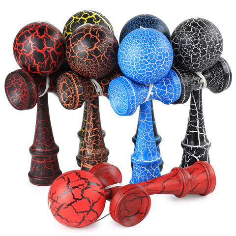 Bolas de madera de Kendama para niños, juguete profesional de plástico con pintura de bambú, para jugar al aire libre, 1 unidad ► Foto 1/6