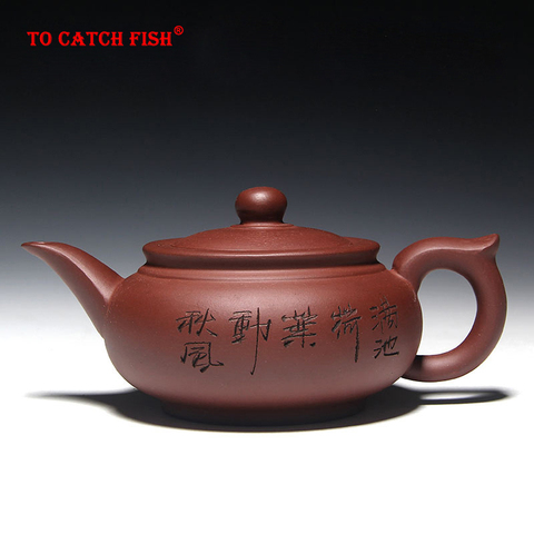 Yixing-TETERA de té de arcilla cerámica china hecha a mano, juego de té de kung-fu, regalo, Embalaje seguro, 400ml ► Foto 1/6