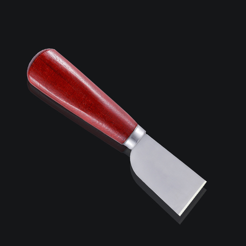 MIUSIE-cuchilla para cortar cuero con mango de madera, cuchillo afilado para cortar cuero, herramienta de bricolaje ► Foto 1/6