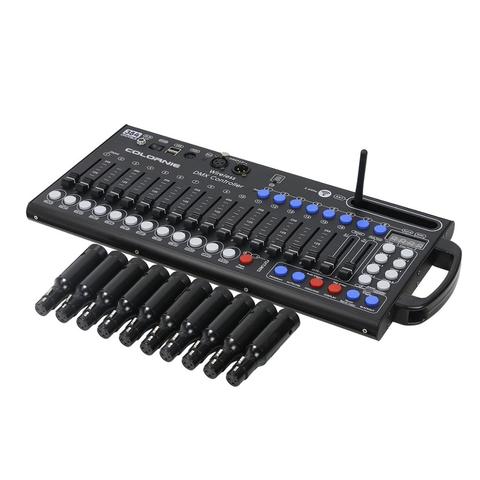 COLORNIE-controlador DMX512 inalámbrico de 384 canales, consola DMX, receptor inalámbrico con batería integrada para iluminación de escenario de DJ ► Foto 1/6