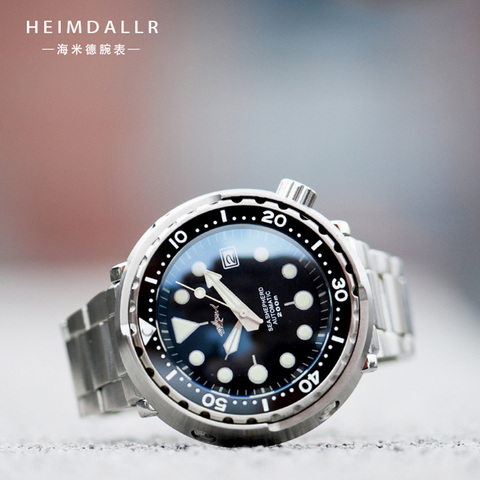 Heimdallr-Reloj de pulsera de buceo para hombre, de acero inoxidable, 47MM, zafiro, 300m, resistente al agua, NH35A, automático ► Foto 1/6