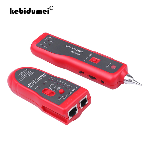 Kebidumei Tester de Cable de red de RJ11 RJ45 Cat5 Cat6 de alambre de teléfono Tracker rastreador Toner LAN Ethernet línea herramienta buscador ► Foto 1/6