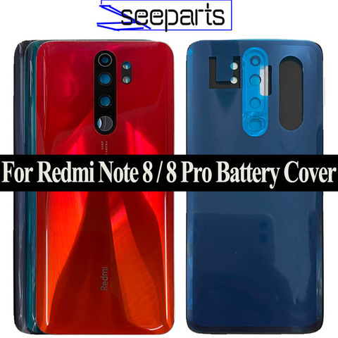 Funda de batería para Xiaomi Redmi Note 8 Pro, Panel de cristal trasero, carcasa trasera para Redmi Note 8 Pro ► Foto 1/6