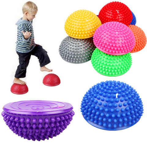 Pelotas inflables de Yoga de media esfera, pelota de PVC para entrenamiento, pelota de balanceo para gimnasio, Pilates, deporte y Fitness ► Foto 1/6