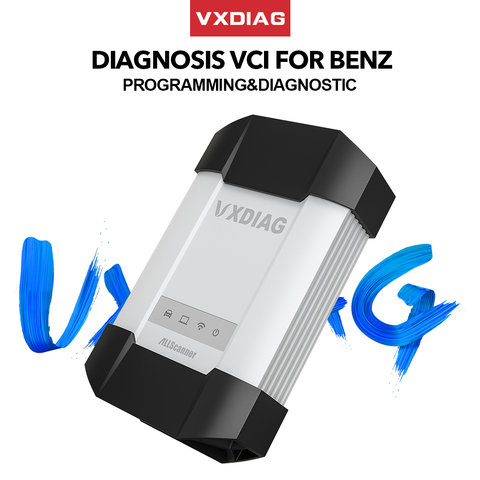 VXDIAG VCX C6 para Benz herramienta de diagnóstico de coche profesional SD conectar mejor que MB Star C4 C5 wifi Obd2 programación de escáner de código for w203 mercedes benz 2005-2022 ► Foto 1/6