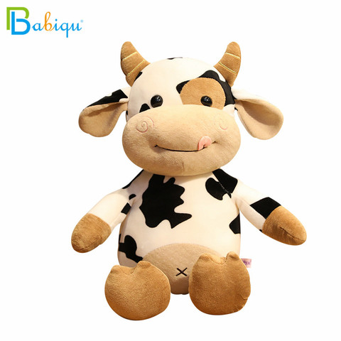 30-65cm de simulación de leche de vaca de peluche de juguete de dibujos animados encantadora ganado muñeca Animal relleno juguete para los niños de almohada regalo para chica ► Foto 1/6