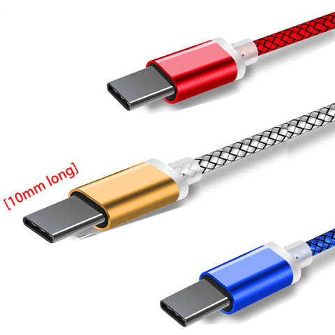 Cable cargador tipo C USB de 10mm para Blackview BV9900, Bv9700, Bv9600, BV6800, Oukitel, U25, U23, U18, Wp2, P10000 pro, K10, K12, USB-C Cable ► Foto 1/6