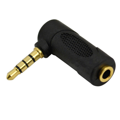 90 grado 3,5mm Audio estéreo conector macho a hembra adaptador en forma de L AUX adaptador de conector de auriculares convertidor de auriculares Accesorios ► Foto 1/4