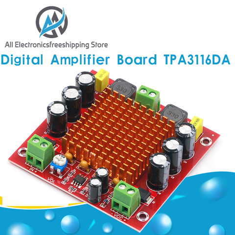 Tablero amplificador Digital TPA3116DA TPA3116 150W D2 Mono canal Digital placa amplificadora de Audio XH-M544 24V DC 12V ► Foto 1/6